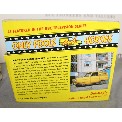 587 - 2 Boxed Corgi Only Fools And Horses Collectable  Cars And 1 Boxed Lledo car As Featured In Show
CC99... 