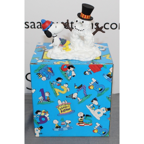 592 - Boxed Collectable World Studios Snoopy And Friends Birthday bash Figurine