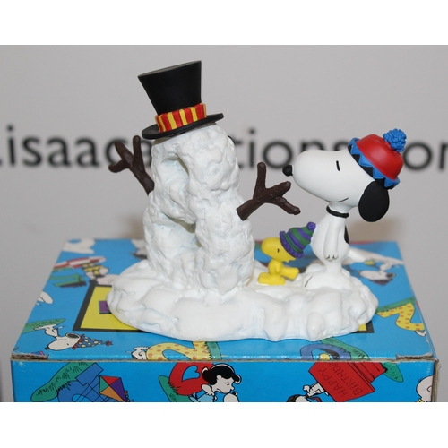 592 - Boxed Collectable World Studios Snoopy And Friends Birthday bash Figurine