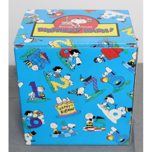 592 - Boxed Collectable World Studios Snoopy And Friends Birthday bash Figurine