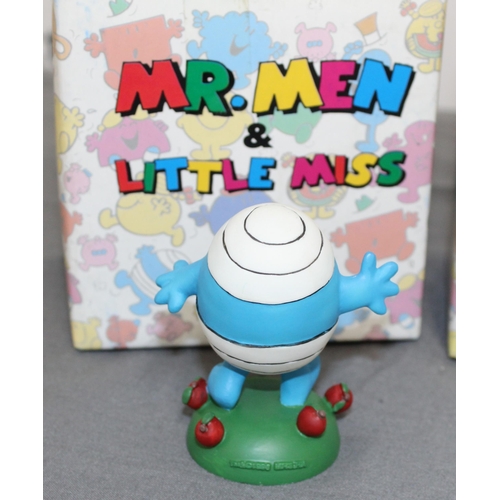 80 - 4 Boxed Royal Doulton Mr Men And Little Miss Collectable Figurines INC
Mr Bump
Little Miss Shy
Mr Ha... 