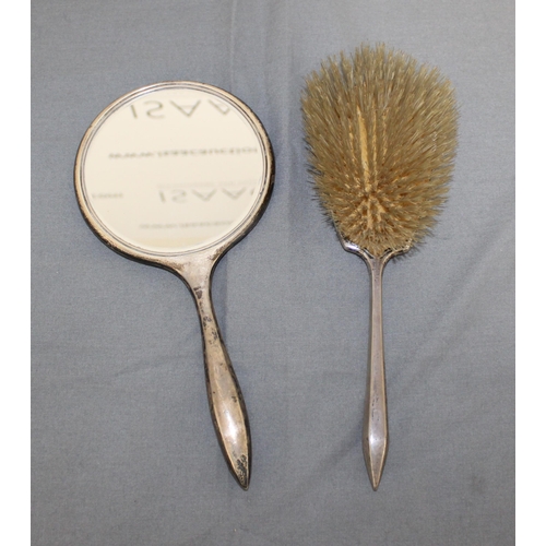 406 - Silver Hallmarked Vanity Mirror And Brush
All Proceeds Go To Charity