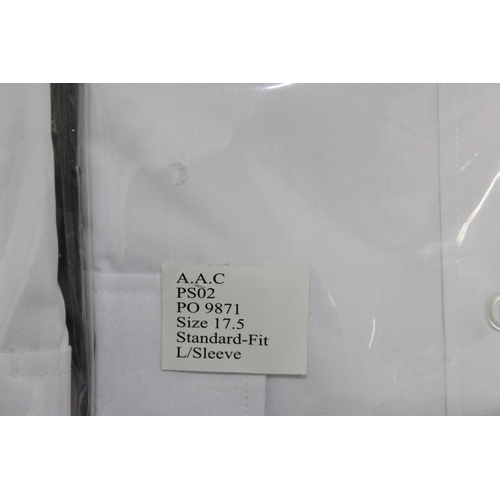 7 - Six AAC Men's White Pilot Shirts
Sizes-
4-17/23
2-17.5/44