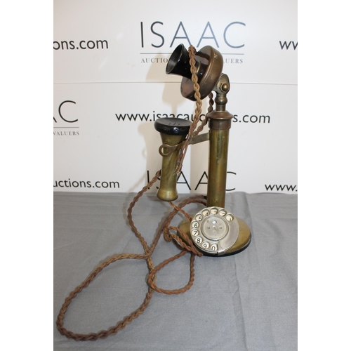 32 - Brass Vintage Telephone
Height 32cm