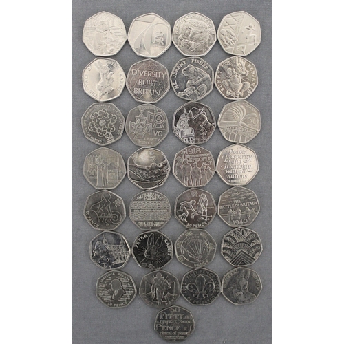 268 - 29 Collectable 50 Pence Coins £14.50