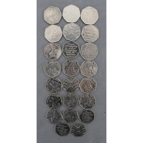 270 - 23 Collectable 50 Pence Coins £11.50