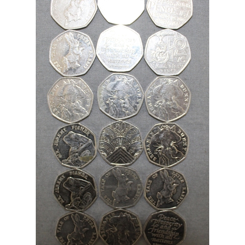 270 - 23 Collectable 50 Pence Coins £11.50