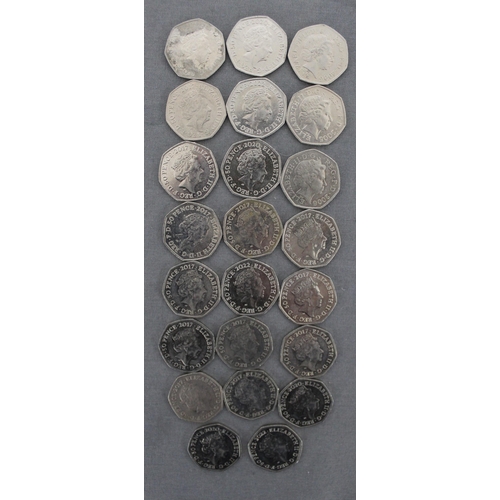 270 - 23 Collectable 50 Pence Coins £11.50