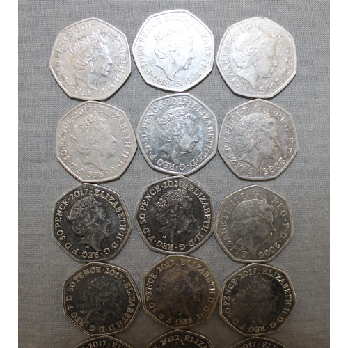 270 - 23 Collectable 50 Pence Coins £11.50