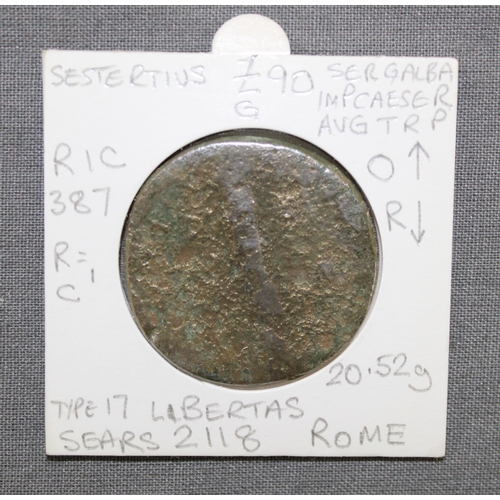 279 - GALBA Roman Coin