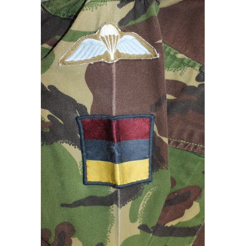 153 - Army Cameo Fatigue Jacket with Insignia