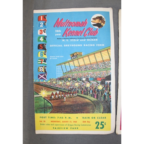 461 - Two 1960 Sporting Programmes - USA Greyhound Racing