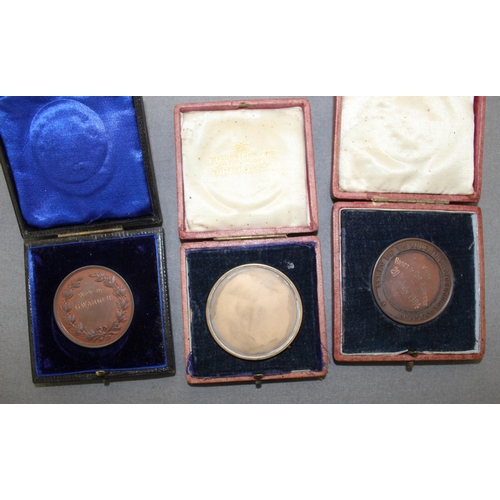 96 - 3 x Boxed Medals from Early 1900's