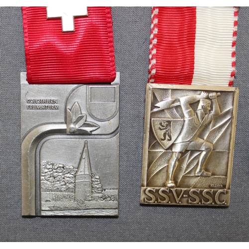 97 - Three Swiss Medals with Ribbons