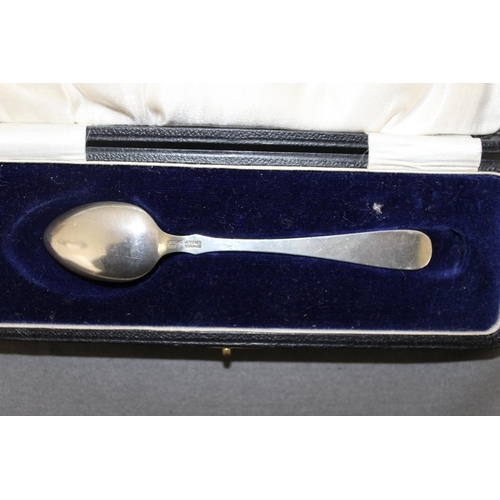 434 - Enamelled Silver 925 Spoon Boxed