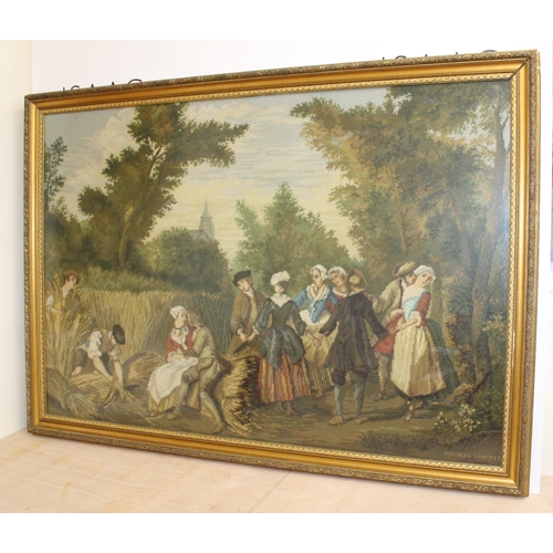 142 - Framed Handmade Needlepoint Tapestry From Madeira, Portugal Made By Nicolas Laneret
Damage To One Co... 