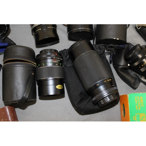 178 - Quantity Of Cameras, Lenses & Accessories All Untested