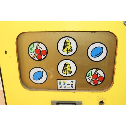 470 - Vintage Light Up Fruit Machine - Stands 67cm x 51cm approx - Collection Only - Does not work.