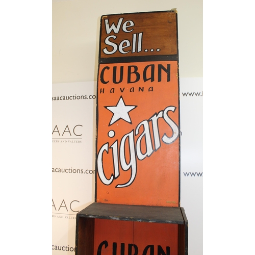 32 - Wooden Advertising Display Stand from Ex OddBin Wine Merchant - Stands 130cm approx tall - Collectio... 