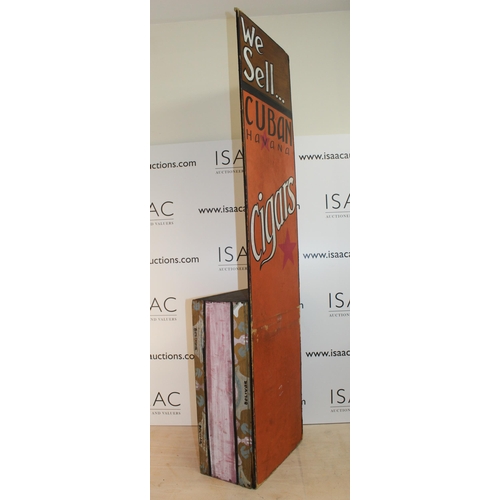 32 - Wooden Advertising Display Stand from Ex OddBin Wine Merchant - Stands 130cm approx tall - Collectio... 