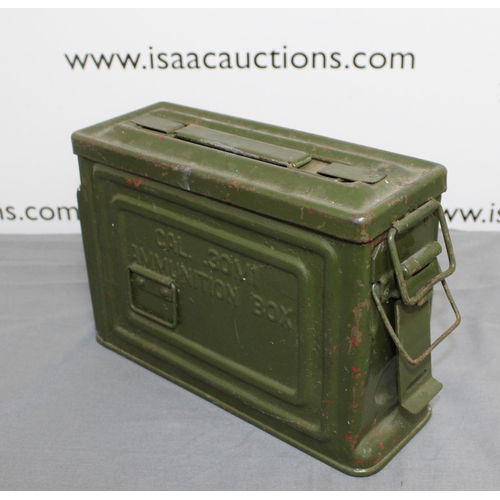 239 - Ammunition Box Containing Large Quantity Empty Brass Shells