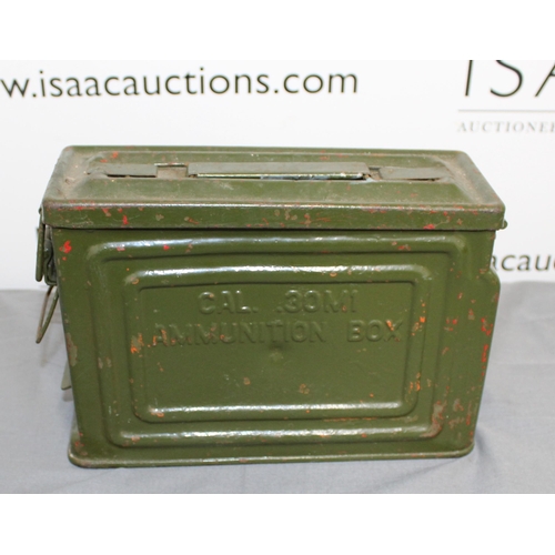 239 - Ammunition Box Containing Large Quantity Empty Brass Shells