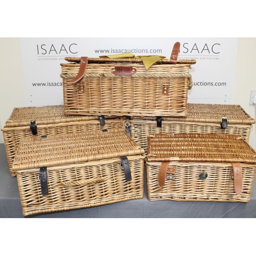 35 - Five Wicker Baskets
Largest-53/36cm
Collection Only