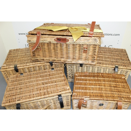 35 - Five Wicker Baskets
Largest-53/36cm
Collection Only