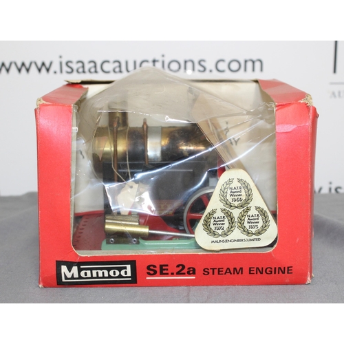 476 - Boxed Mamod SE.2a Steam Engine Untested