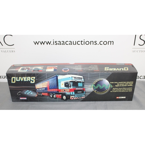 482 - BOXED CORGI OLIVERS LIMITED EDITION CC12937 SCANIA TOPLINE CURTAINSIDE TRAILER OLIVER'S TRANSPORT