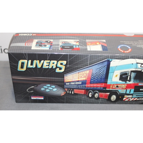 482 - BOXED CORGI OLIVERS LIMITED EDITION CC12937 SCANIA TOPLINE CURTAINSIDE TRAILER OLIVER'S TRANSPORT