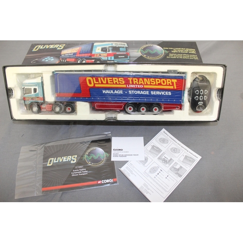 482 - BOXED CORGI OLIVERS LIMITED EDITION CC12937 SCANIA TOPLINE CURTAINSIDE TRAILER OLIVER'S TRANSPORT