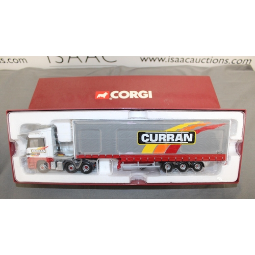 485 - BOXED HAULIERS OF RENOWN CORGI LIMITED EDITION CC13811 MERCEDES-BENZ ACTROS STEP FRAME CURTAINSIDE-D... 