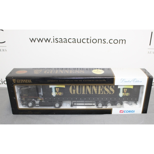 486 - BOXED LIMITED EDITION CORGI 76403 SCANIA CURTAINSIDE GUINNESS