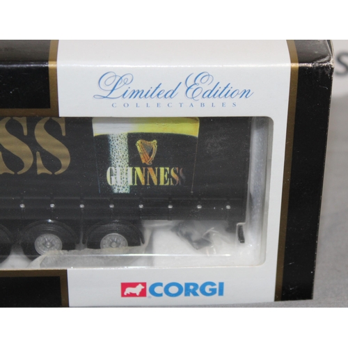 486 - BOXED LIMITED EDITION CORGI 76403 SCANIA CURTAINSIDE GUINNESS