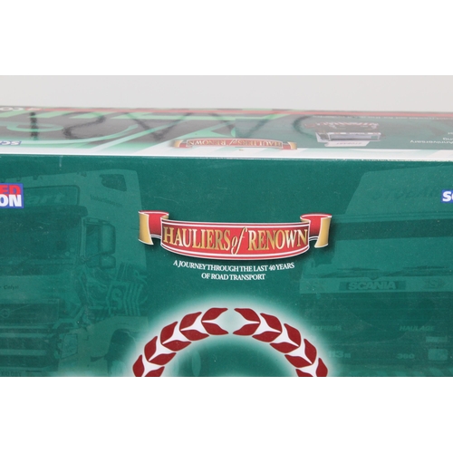 495 - BOXED HAULIERS OF RENOWN LIMITED EDITION CORGI CC99202 EDDIE STOBART 40TH ANNIVERSARY SET