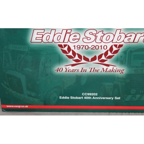 495 - BOXED HAULIERS OF RENOWN LIMITED EDITION CORGI CC99202 EDDIE STOBART 40TH ANNIVERSARY SET