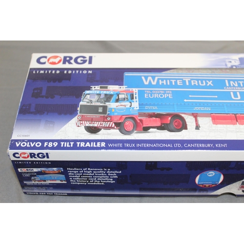 497 - BOXED HAULIERS OF RENOWN CORGI LIMITED EDITION CC15601 VOLVO F89 TILT TRAILER