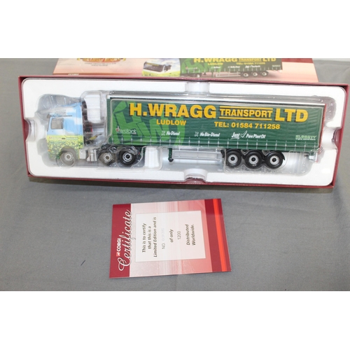 498 - BOXED HAULIERS OF RENOWN LIMITED EDITION CORGI CC13822 MERCEDES ACTROS ECO-CURTAINSIDE