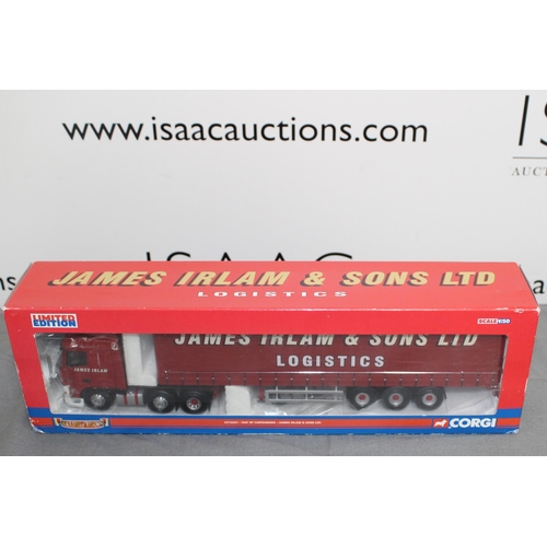 499 - BOXED Limited Edition Corgi cc13231-DAF XF CURTAINSIDE