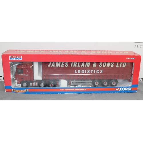 499 - BOXED Limited Edition Corgi cc13231-DAF XF CURTAINSIDE