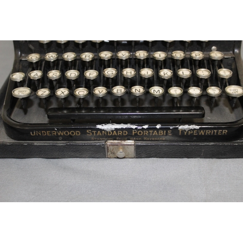 42 - Vintage Underwood Cased Typewriter - A W Dick & Co, Glasgow.