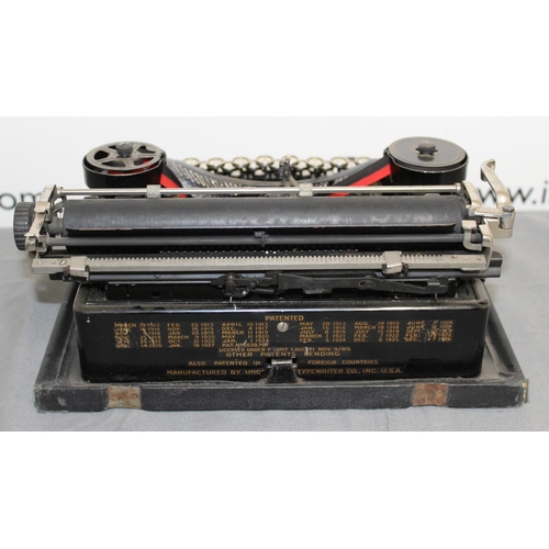 42 - Vintage Underwood Cased Typewriter - A W Dick & Co, Glasgow.