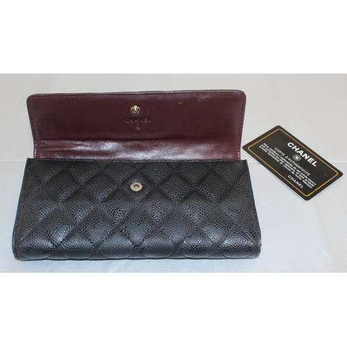 138 - Timeless/Classique Vintage Chanel Wallet  
With Certification Card & Number Inside Wallet
Made In Fr... 