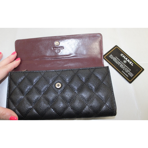 138 - Timeless/Classique Vintage Chanel Wallet  
With Certification Card & Number Inside Wallet
Made In Fr... 