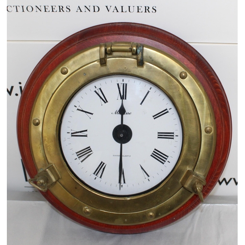 124 - A Swiss Quartz Marine Wall Clock Untested
Dimensions 30x30cm
All Proceeds Go To Charity