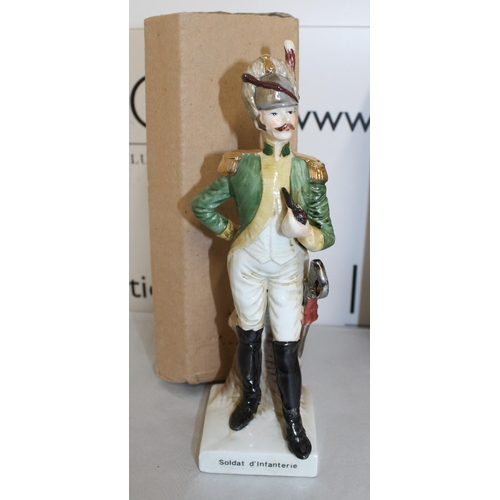 78 - 5 Boxed Saxony Military Figures French Inspired
Height 23cm
COLLECTION ONLY