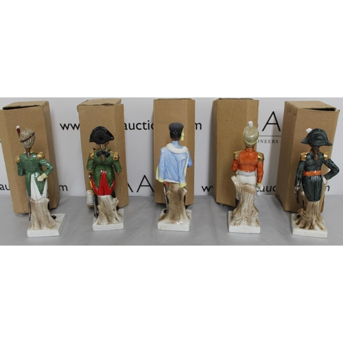 78 - 5 Boxed Saxony Military Figures French Inspired
Height 23cm
COLLECTION ONLY