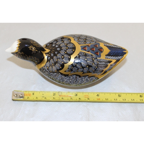 89 - Boxed Royal Crown Derby Fine Bone China Chatsworth Coot
Gold Stamp