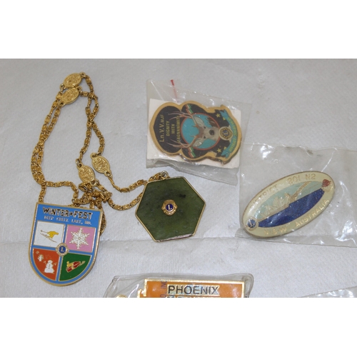 67 - Collectable Lions Club Memorabilia, International Badges